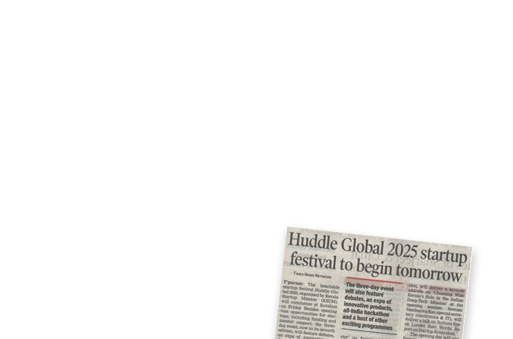 Huddle Global 2025 startup festival to begin tomorrow